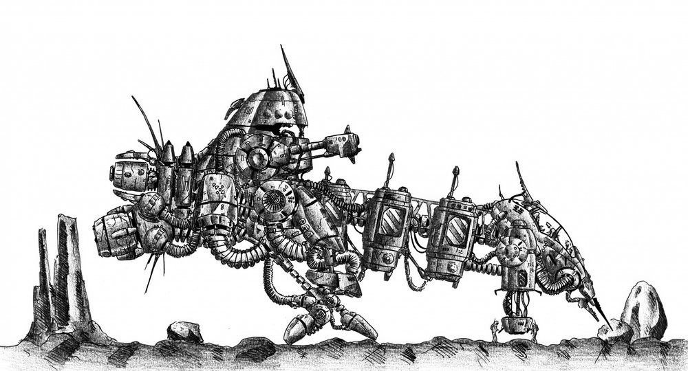 Industrial Mech Creature by Kulik