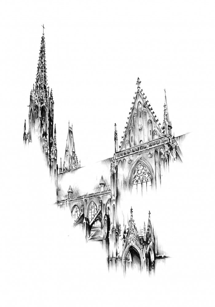 Intricate Gothic Architecture by Kulik