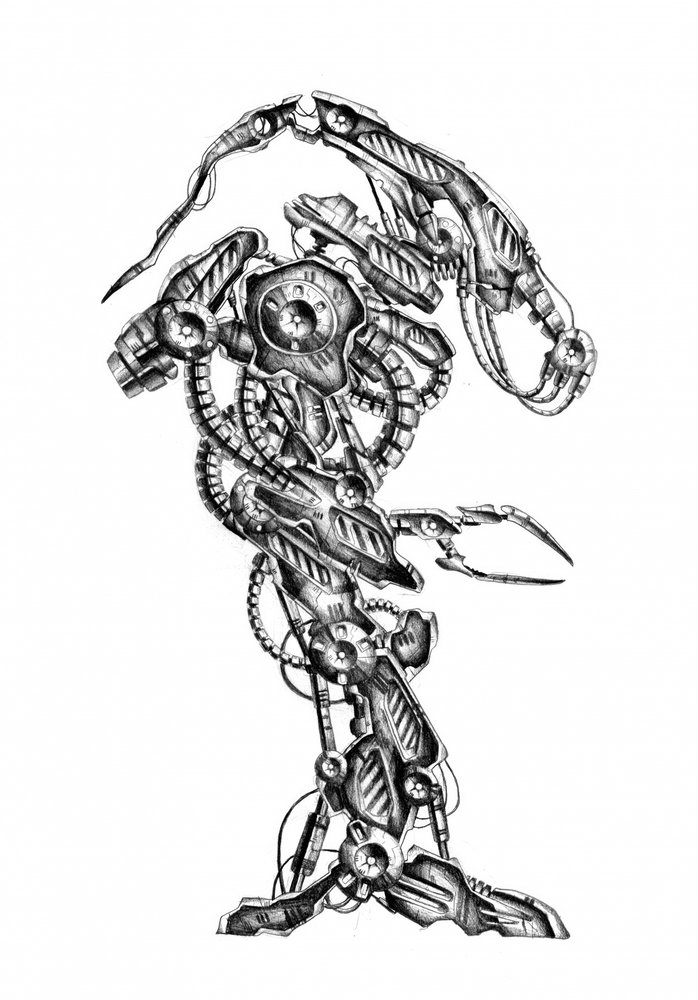 Intricate Mechanical Robot by Kulik