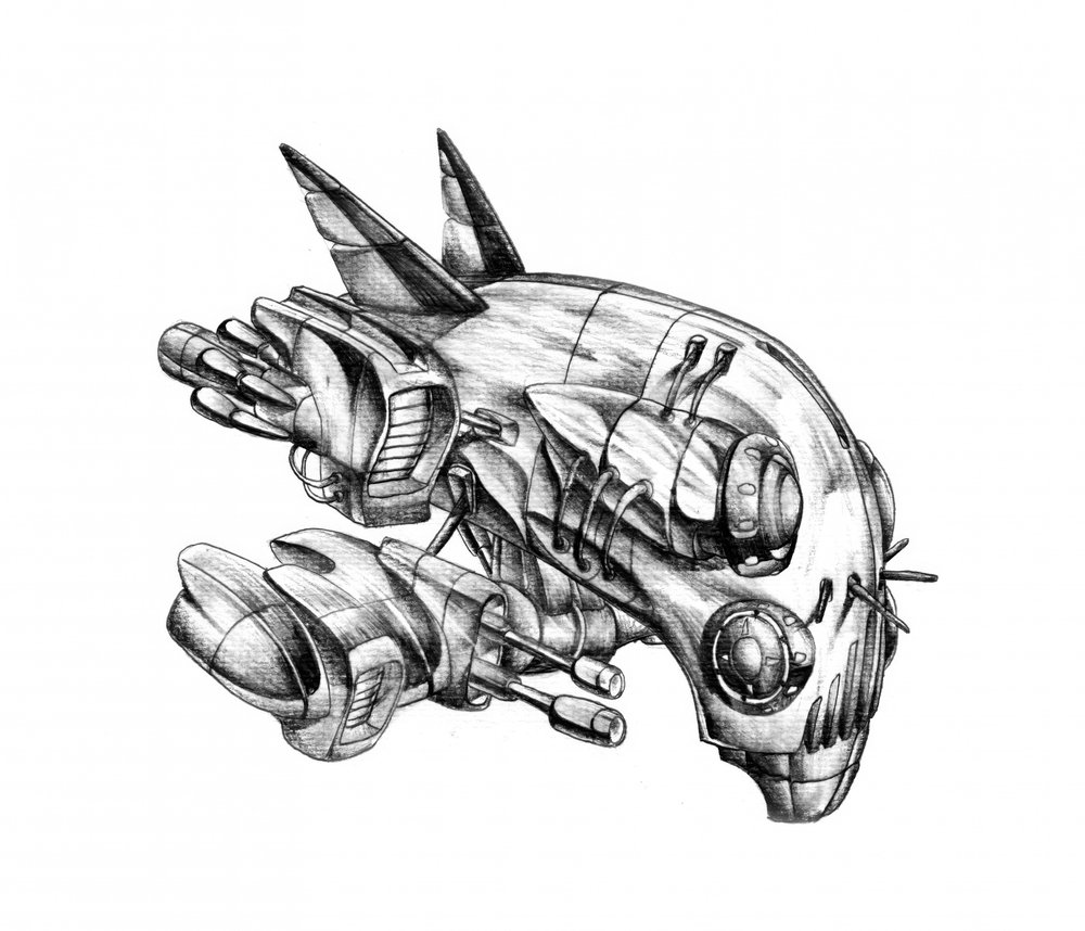 Intricate Sci-Fi Robot by Kulik