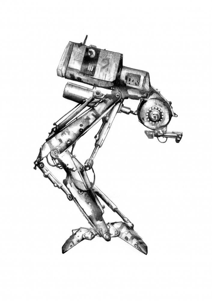 Mechanical Robot Drawing by Kulik