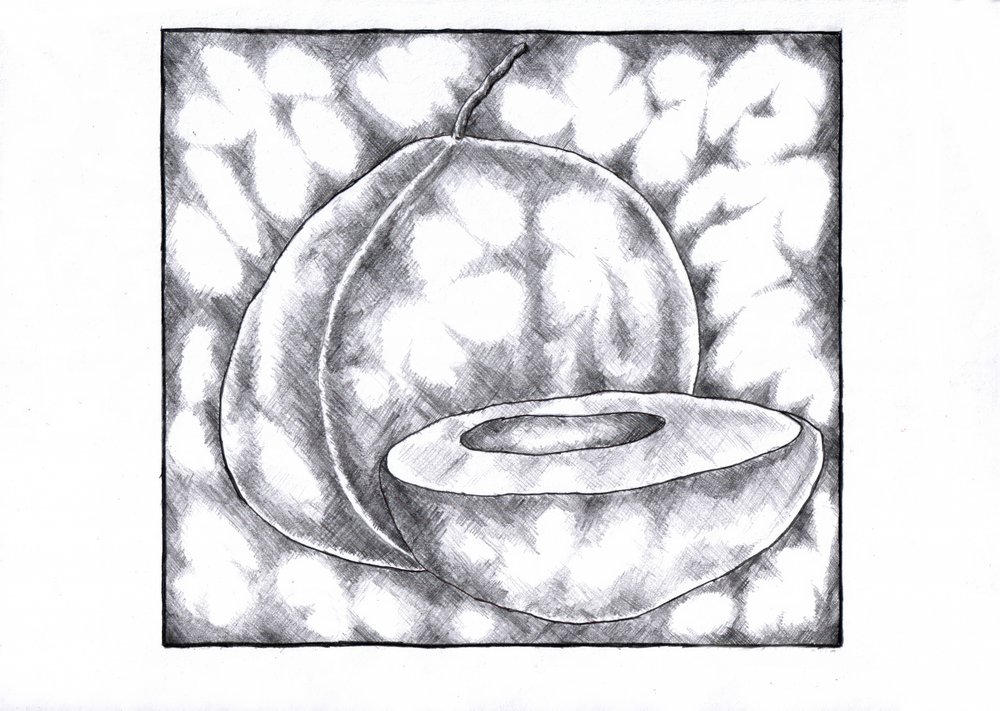 Monochromatic Fruit Still Life by Kulik