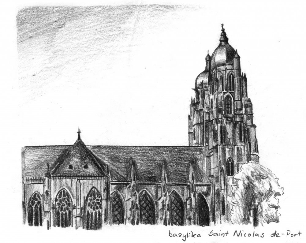 Saint Nicolas Basilica Sketch by Kulik
