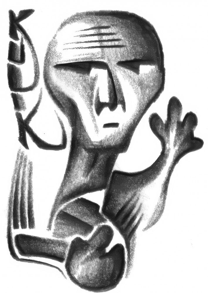 Stylized Man Portrait by Kulik