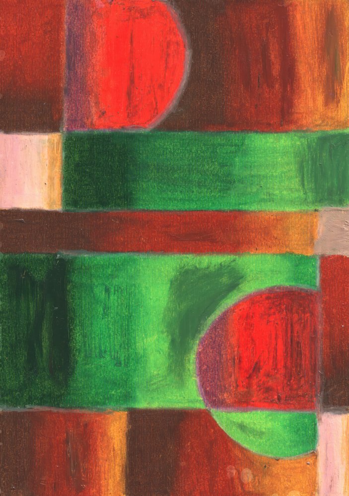 Vibrant Geometric Abstract by Kulik