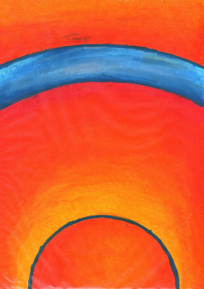 Vibrant Horizon Blue Arc by Kulik