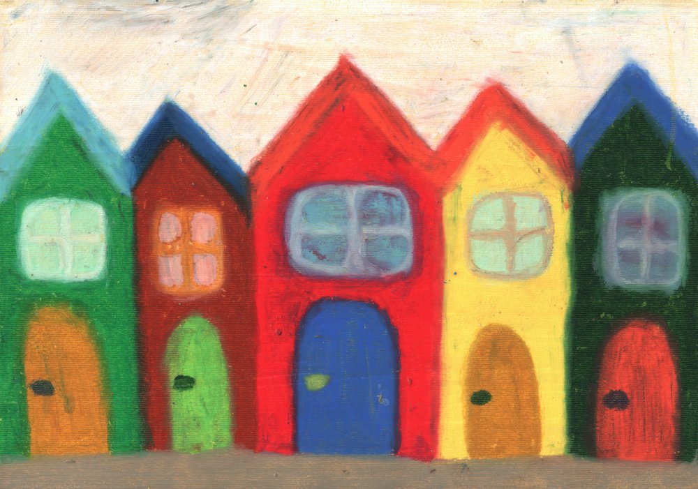 Whimsical Row Houses by Kulik