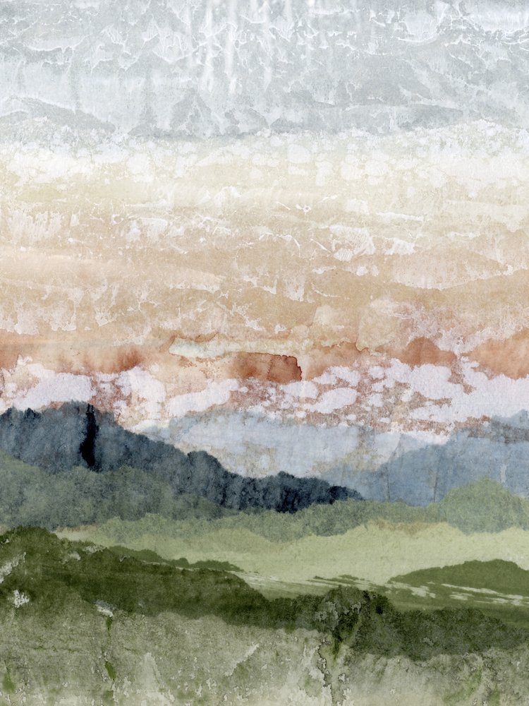 Abstract Mountain Hues by Lara Eckerman