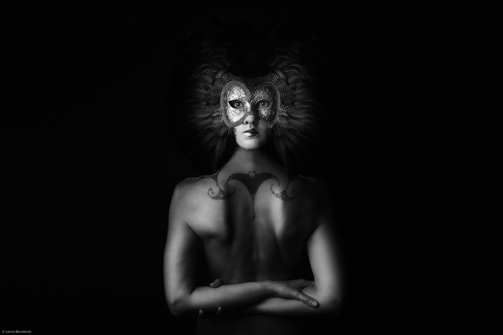 Mysterious Masked Woman by Laura Benvenuti