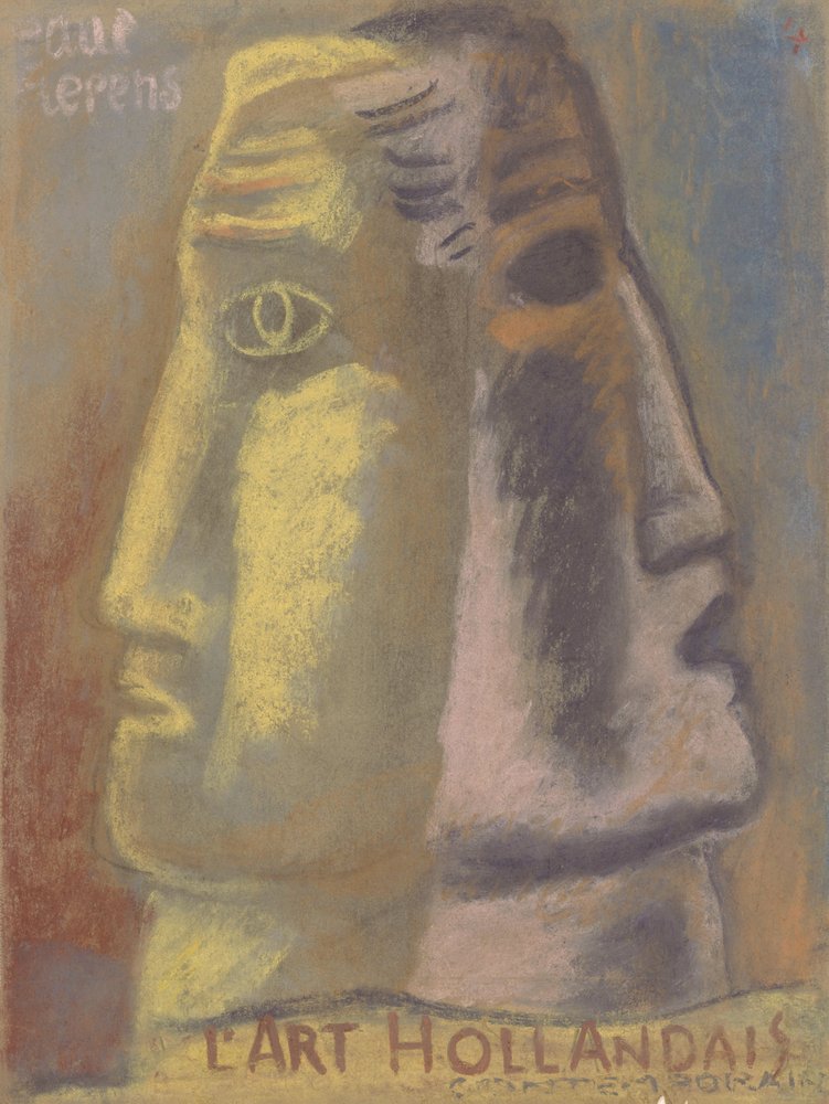 Cover Design for Paul Fierens, Contemporary Dutch Art 1933 by Leo Gestel