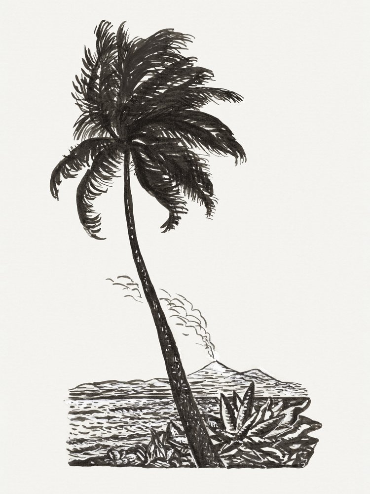 Palm Tree With an Island by Leo Gestel