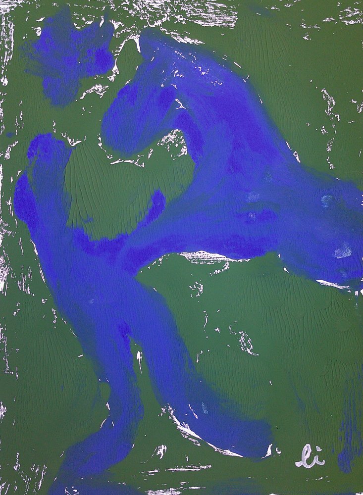 Abstract Blue Dance by Li Gessbo