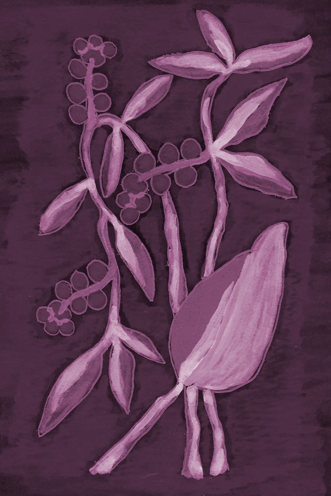 Deep Purple Botanicals by Lori Ann Folz
