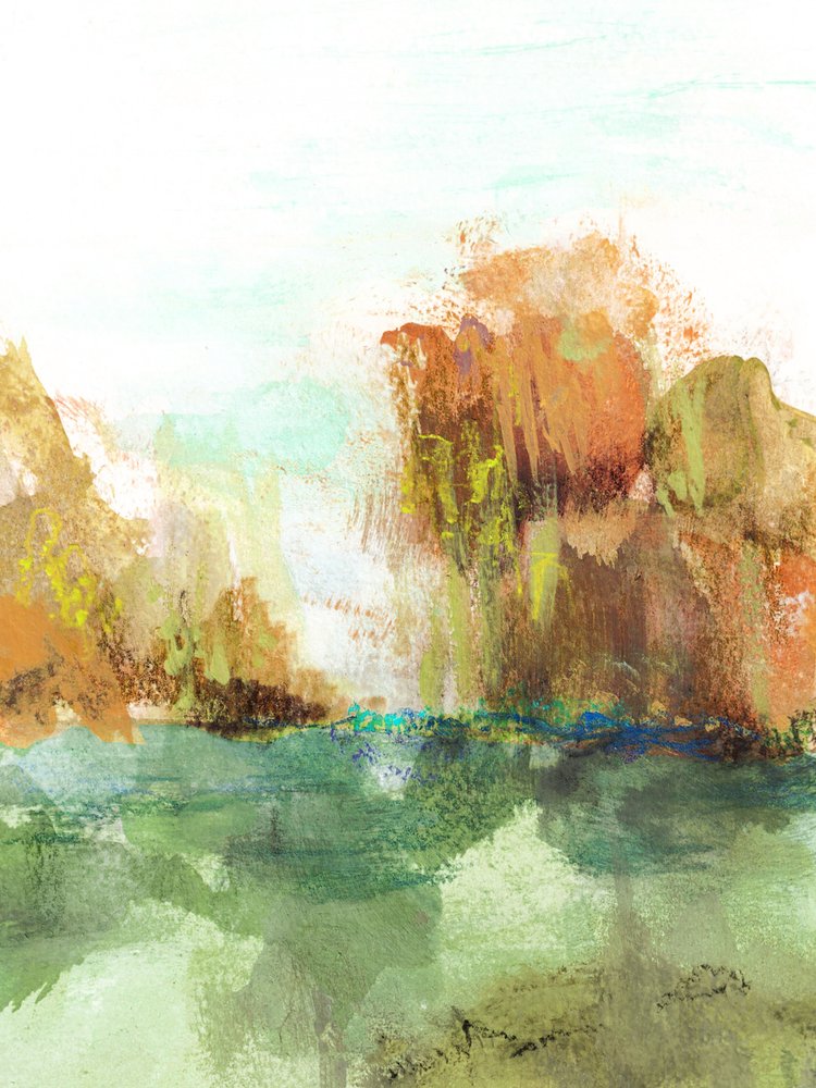 Earthy Mountain Reflection by Lori Ann Folz