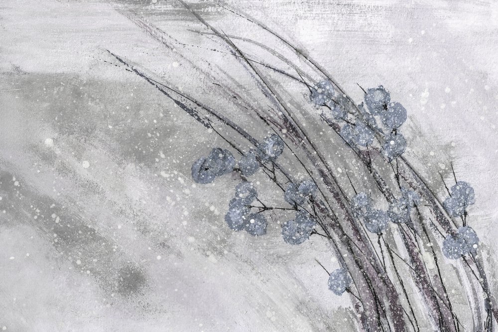 Glittering Winter Branches by Lori Ann Folz