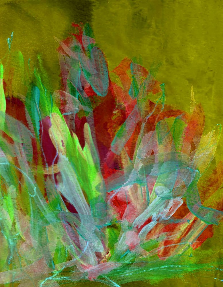 Vibrant Abstract Growth by Lori Ann Folz