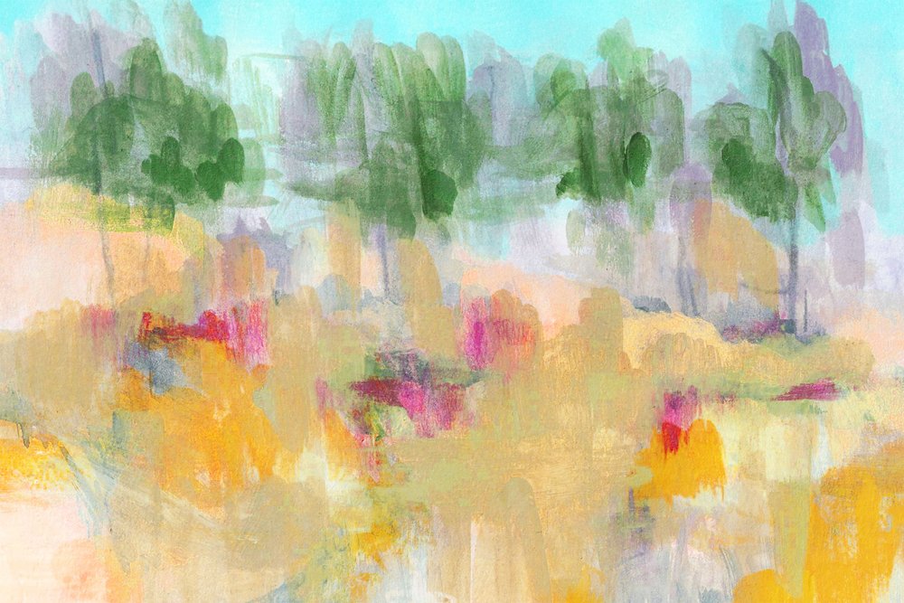 Vibrant Field Landscape by Lori Ann Folz