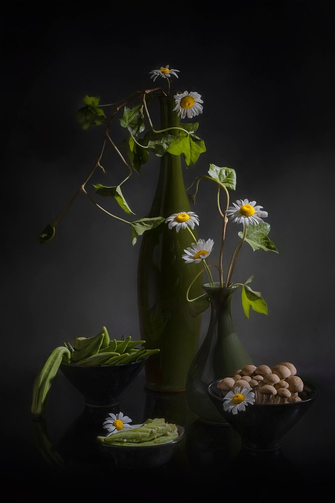 Daisies and Fresh Produce by Lydia Jacobs