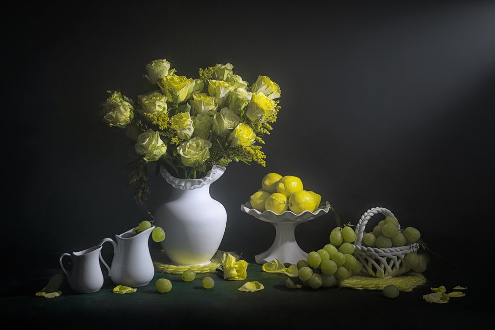 Fresh Green Still Life by Lydia Jacobs