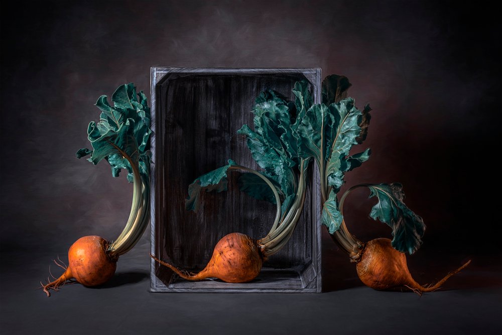 Golden Beets Rustic Still Life by Lydia Jacobs