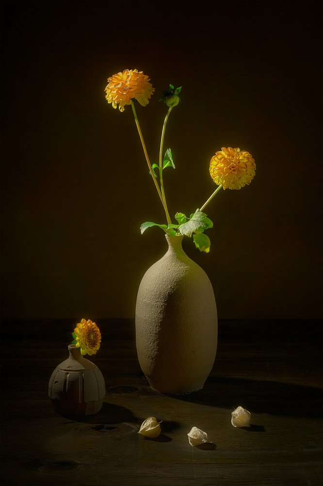 Moody Floral Still Life by Lydia Jacobs