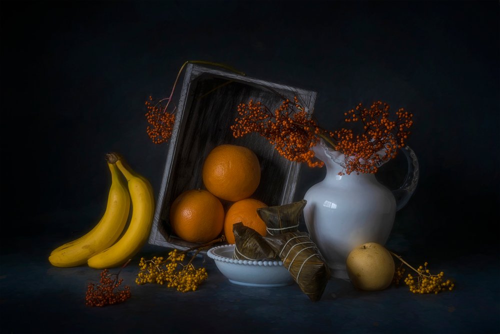 Rustic Autumn Fruit by Lydia Jacobs
