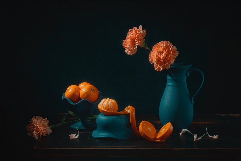 Vibrant Oranges Still Life by Lydia Jacobs