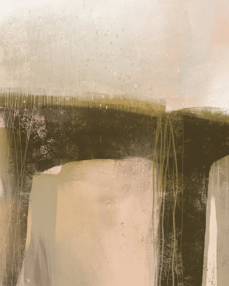 Earthy Abstract Landscape by MANSI SAXENA
