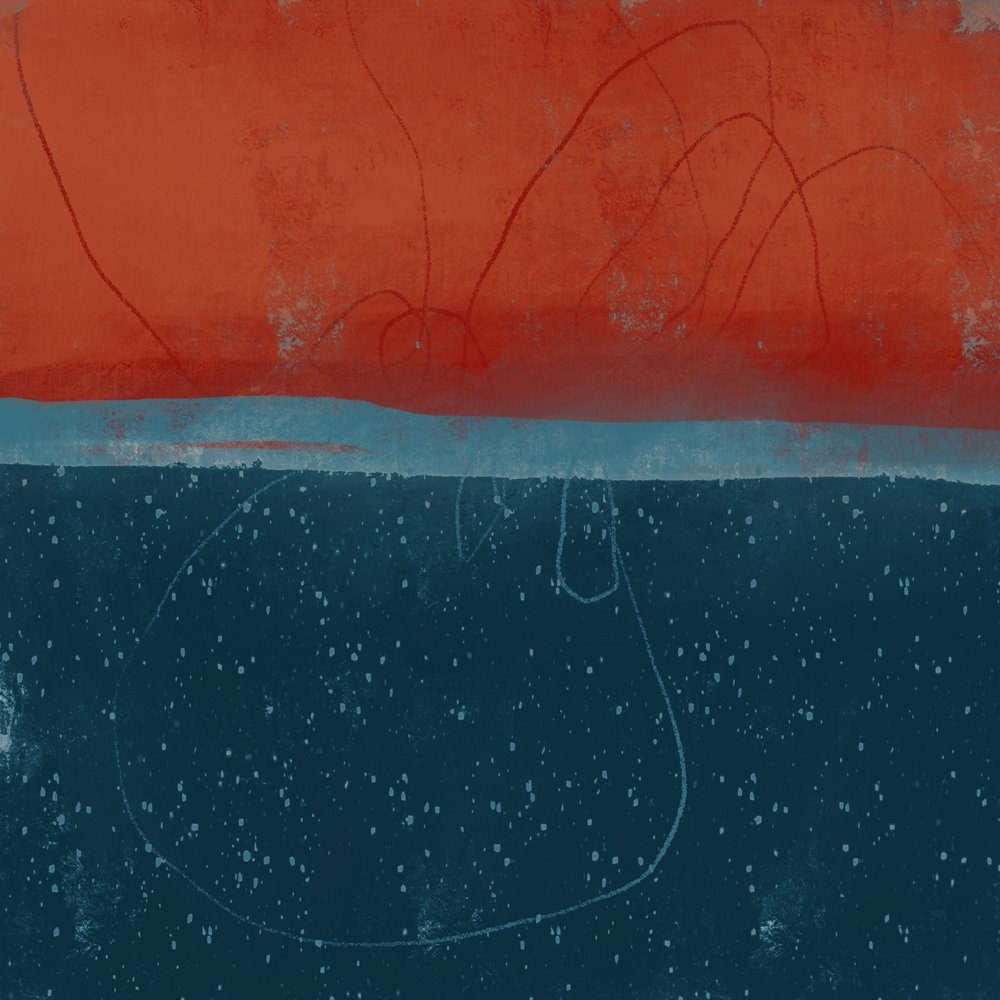 Serene Abstract Horizon by MANSI SAXENA