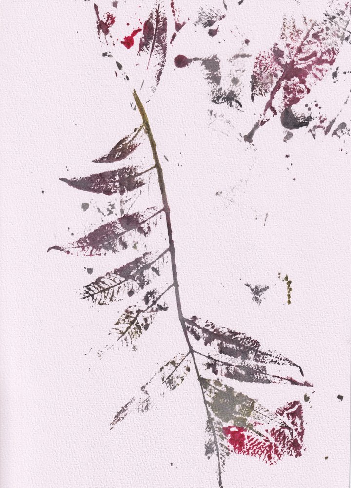 Dark Leaf Impressions by Maira Ribena