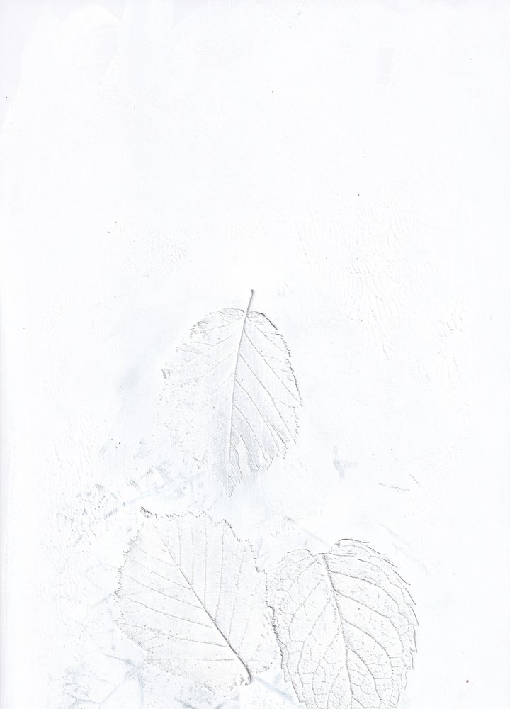 Ethereal White Leaves by Maira Ribena