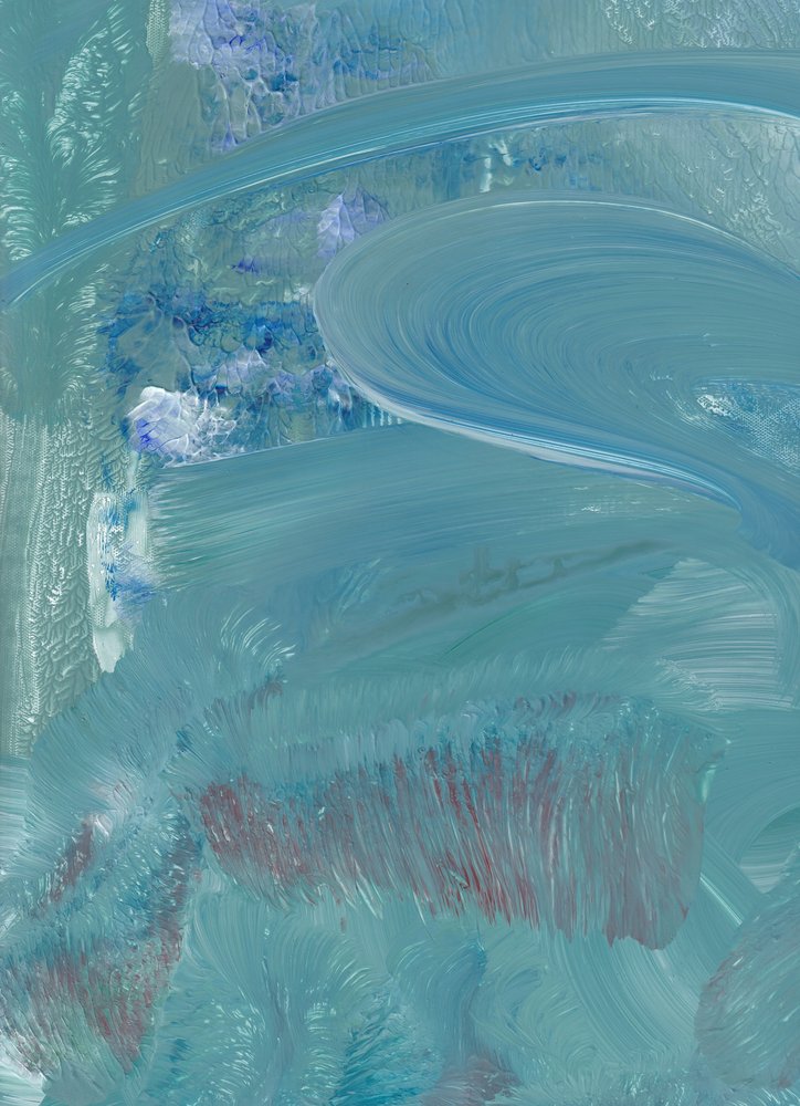 Fluid Blue Abstract by Maira Ribena