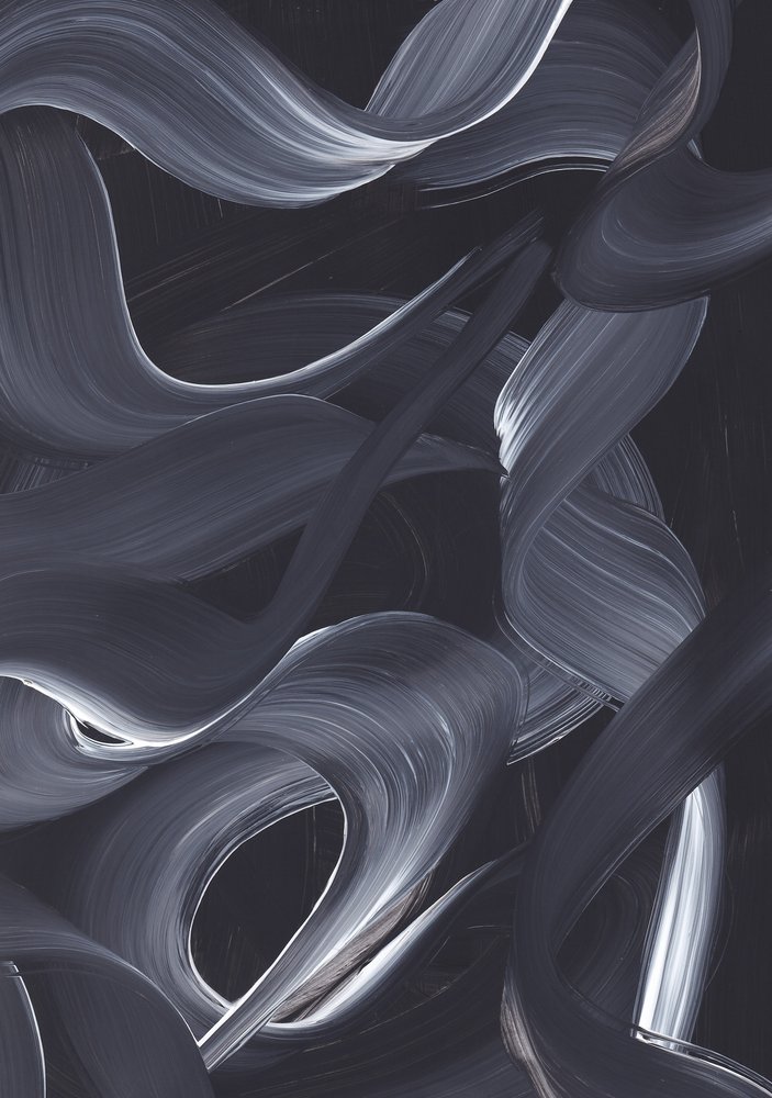 Fluid Monochrome Curves by Maira Ribena