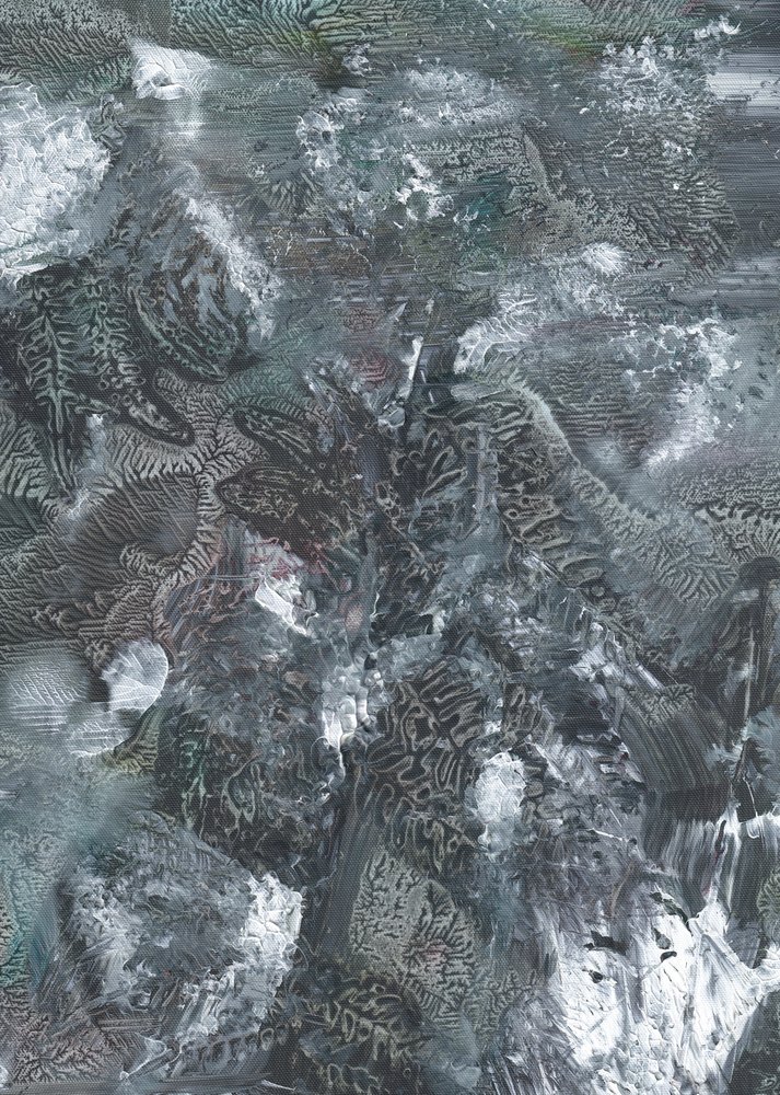 Moody Textured Abstract by Maira Ribena