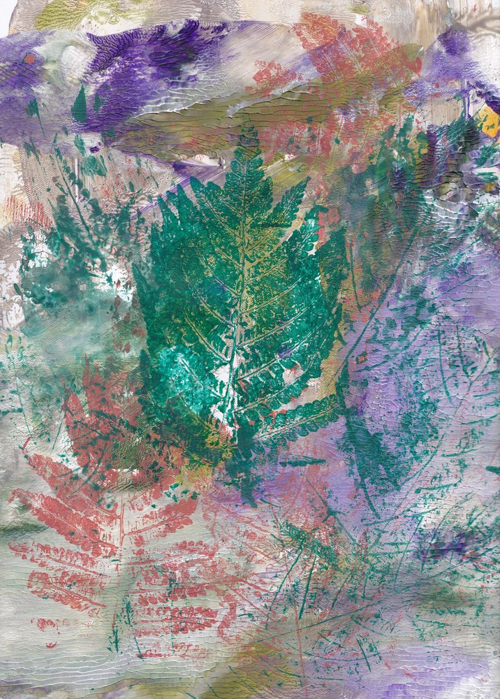 Vibrant Fern Impressions by Maira Ribena