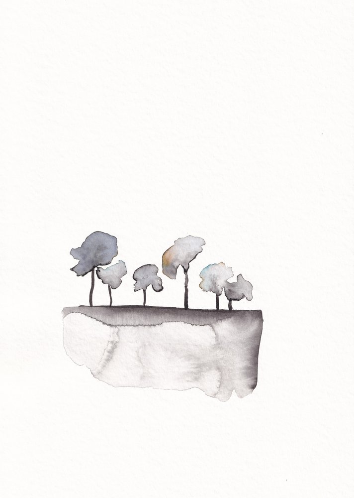 Whimsical Floating Trees by Maira Ribena