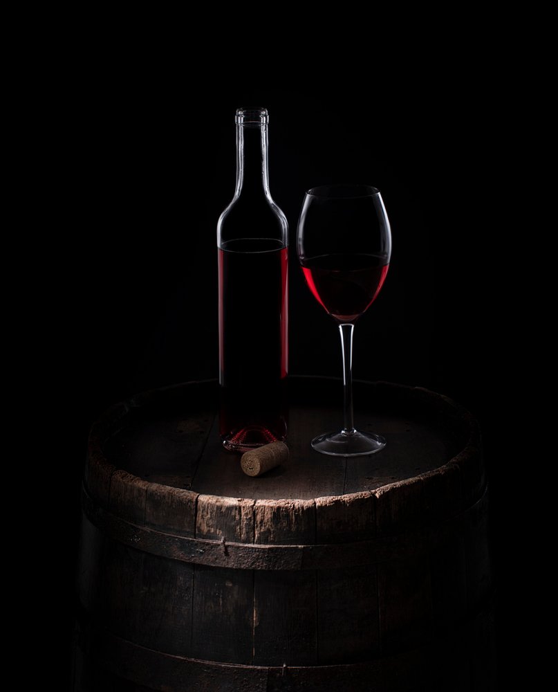 Classic Red Wine Still Life by Margareth Perfoncio
