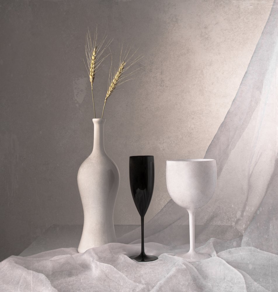 Elegant Monochrome Still Life by Margareth Perfoncio