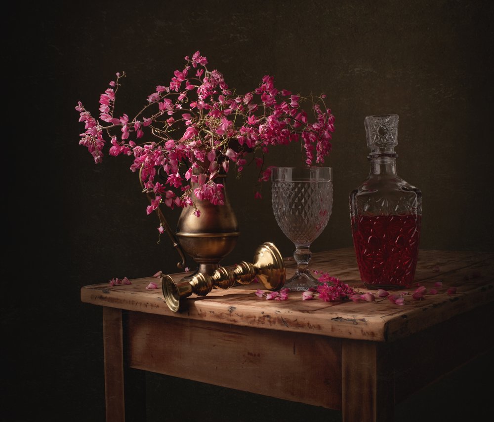 Elegant Pink Still Life by Margareth Perfoncio