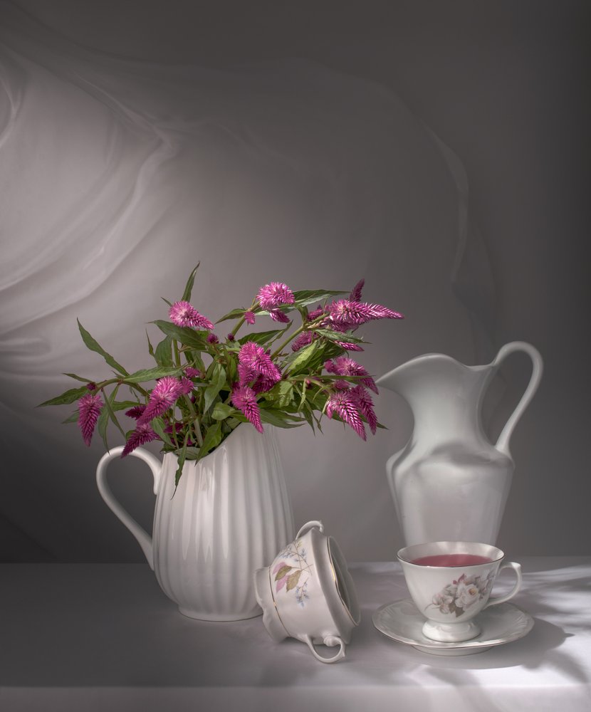 Elegant Tea Time Flowers by Margareth Perfoncio