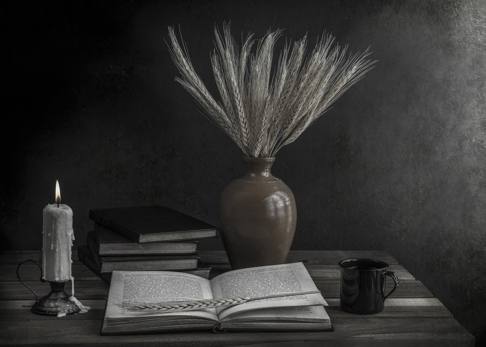 Quiet Candlelight Reading by Margareth Perfoncio