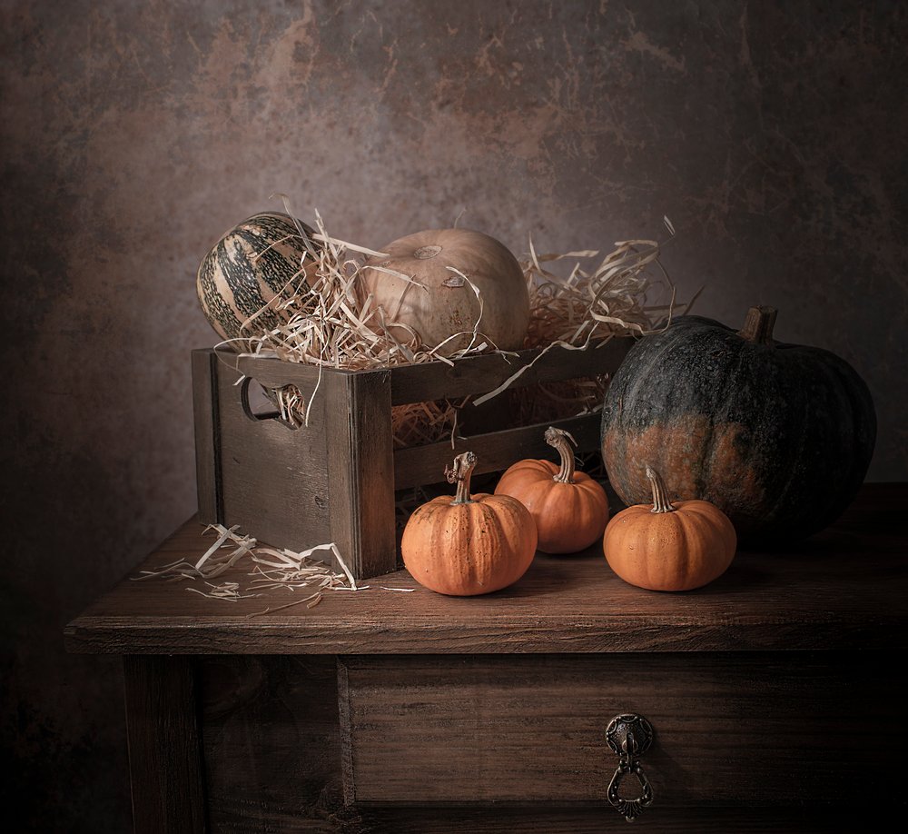 Rustic Fall Pumpkins by Margareth Perfoncio