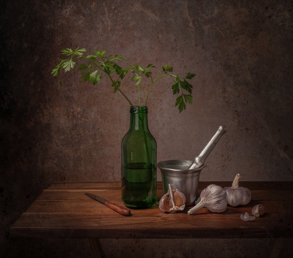 Rustic Kitchen Ingredients by Margareth Perfoncio