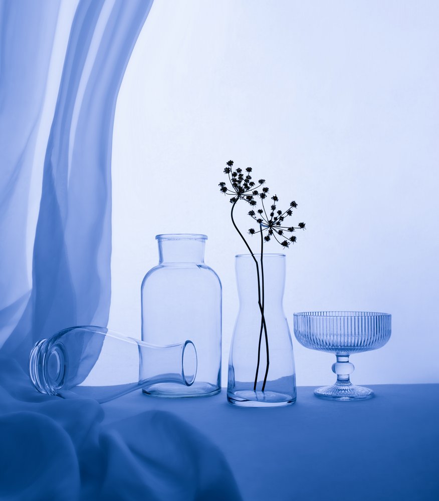 Serene Blue Still Life by Margareth Perfoncio