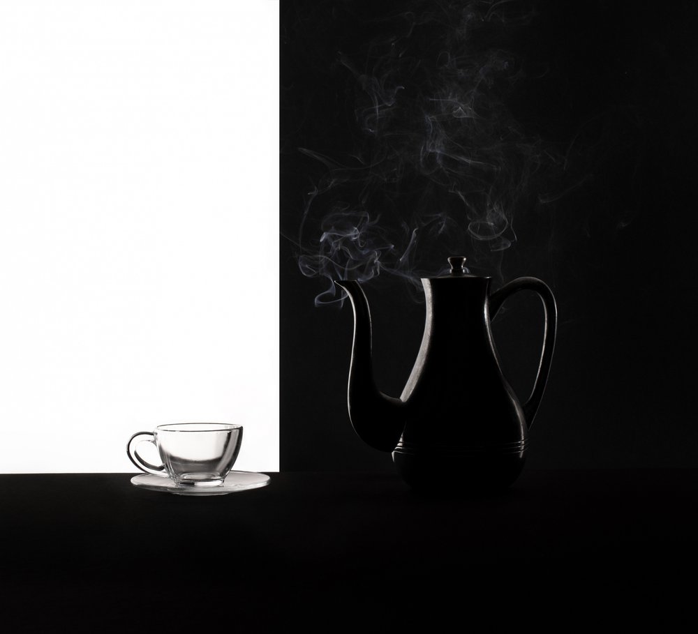 Steaming Coffee Contrast by Margareth Perfoncio