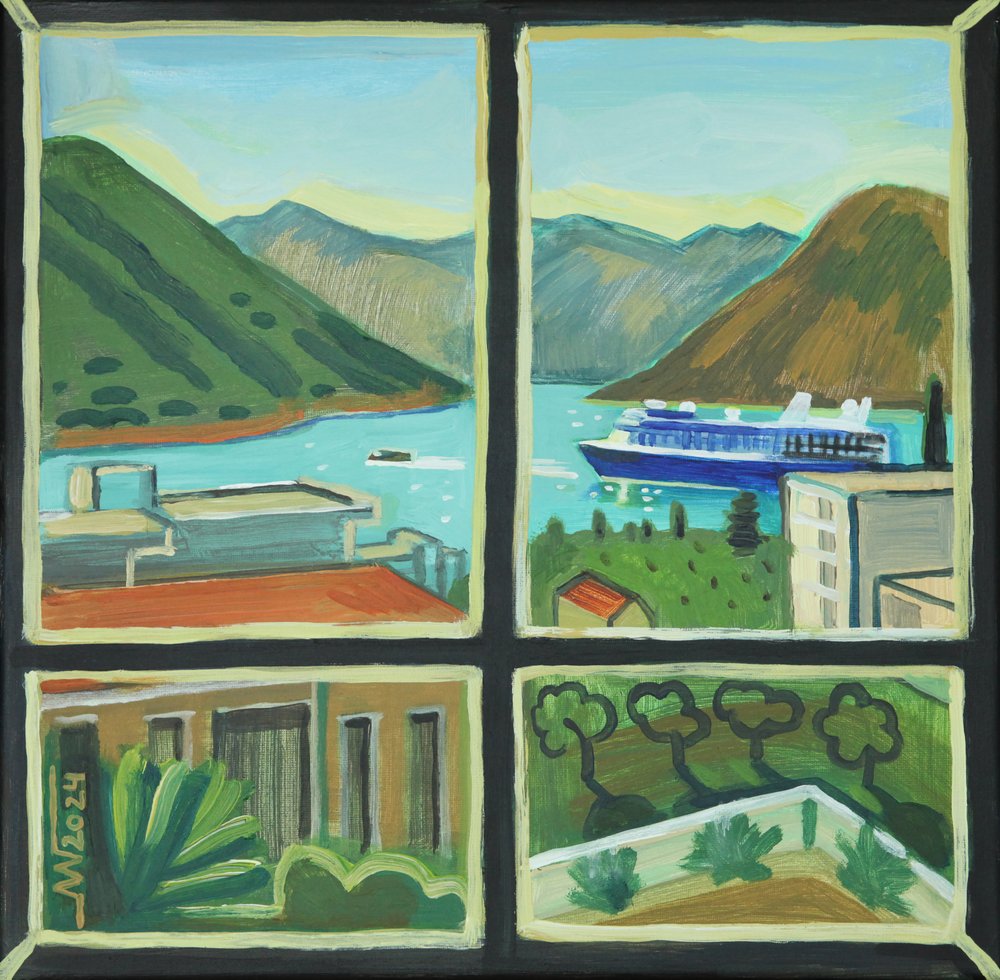 Coastal Window Bay View by Marina Gorkaeva