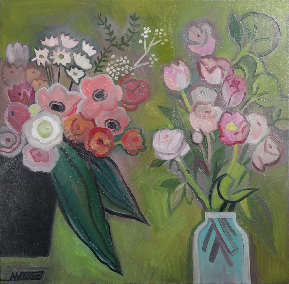 Vibrant Floral Still Life by Marina Gorkaeva