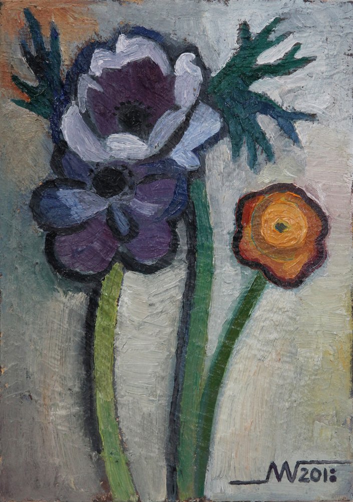 Vibrant Garden Flowers by Marina Gorkaeva