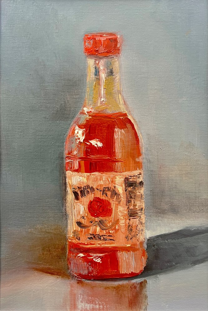Vibrant Hot Sauce Bottle by Marina Kozyr