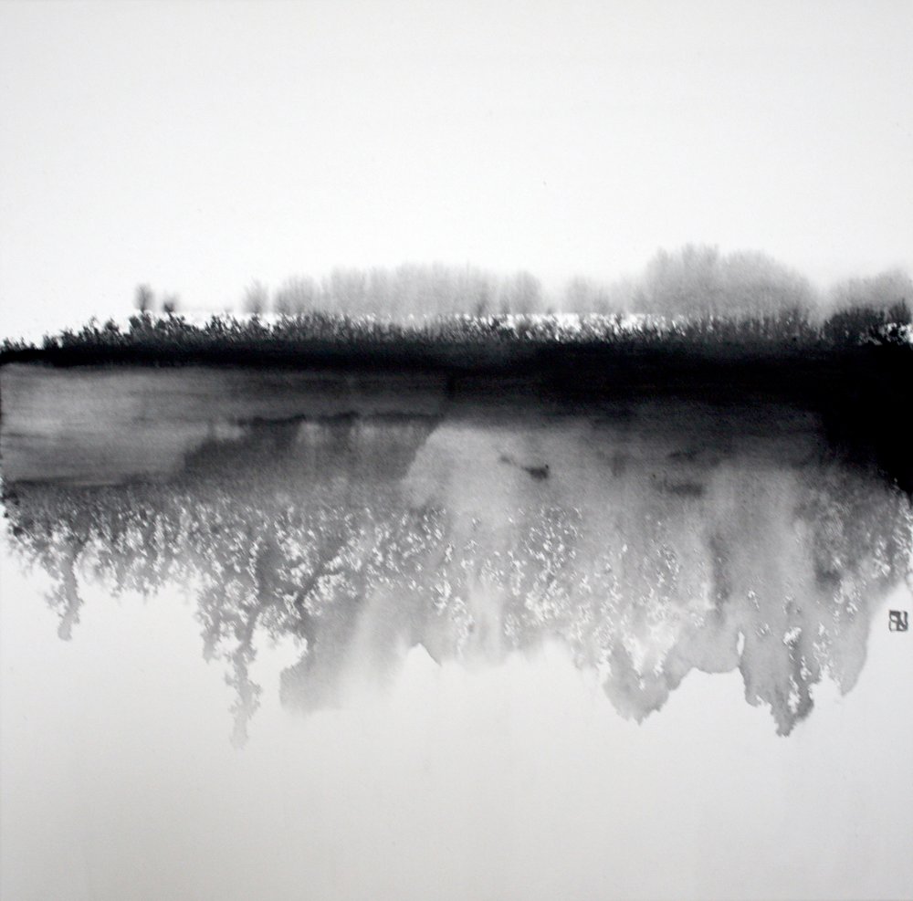 Zen Forest Reflection by Marina Nelson